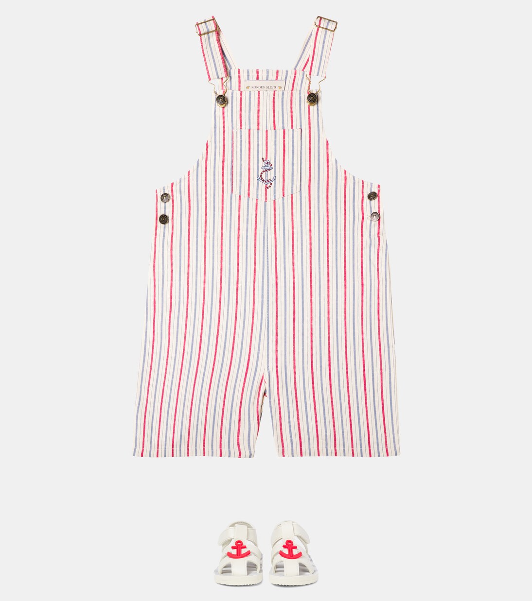 Marlon striped cotton twill overalls | Konges Sløjd