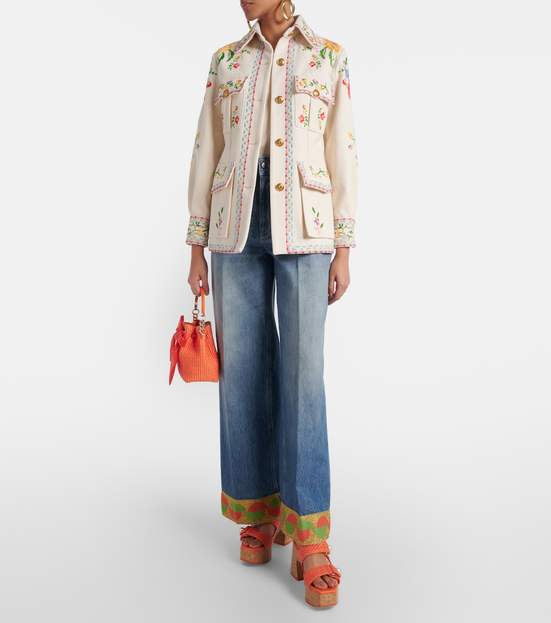 Fayence 95 raffia platform mules | Jimmy Choo