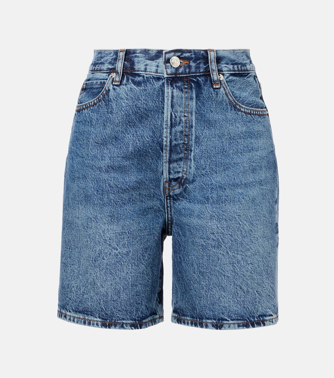 High-rise denim shorts | Frame