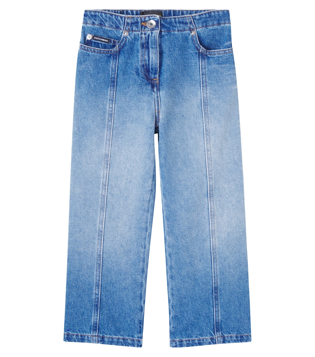 Logo wide-leg jeans  | Dolce&Gabbana Kids