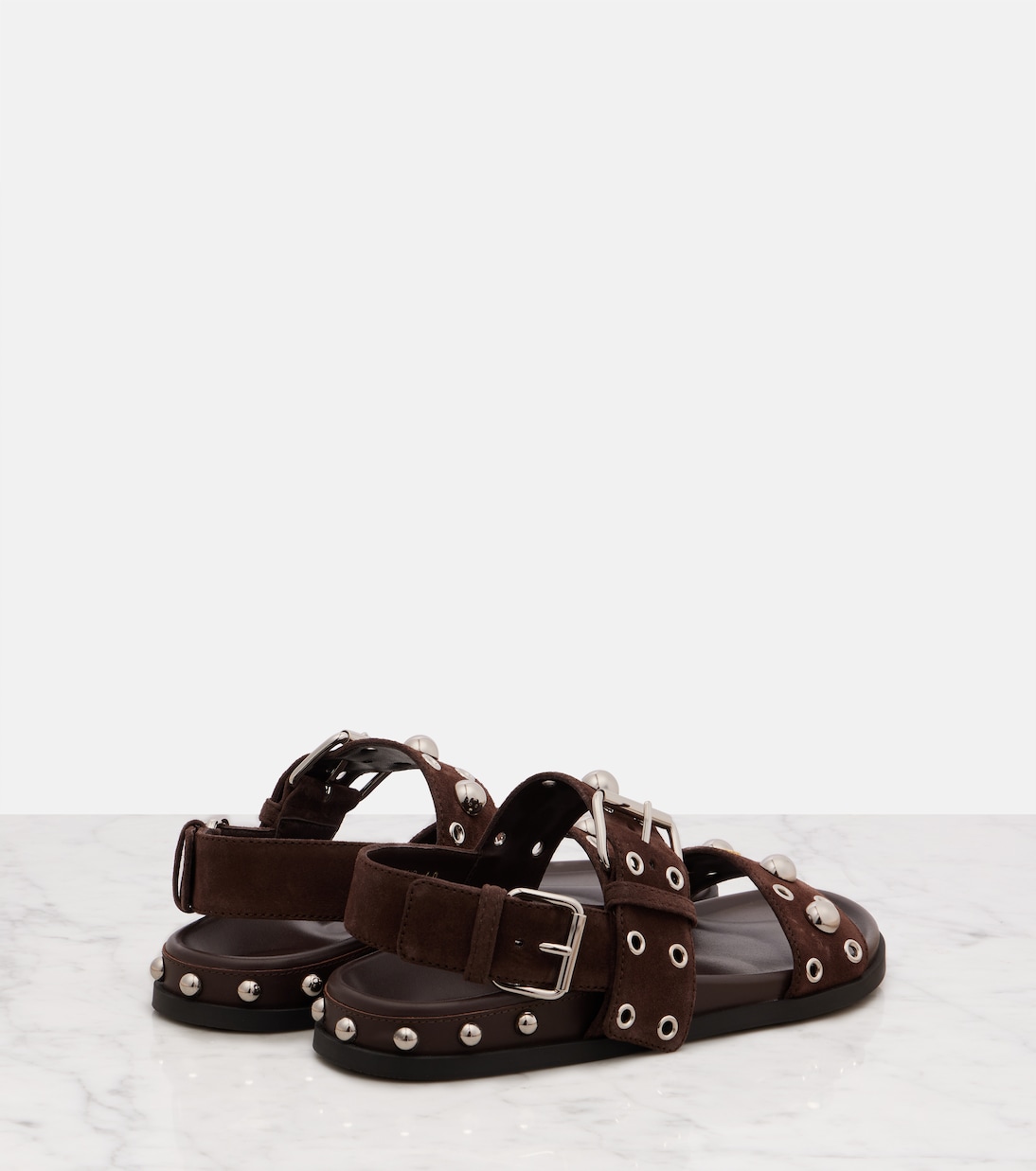 Sandales Nellcôte en daim à ornements | Valentino Garavani