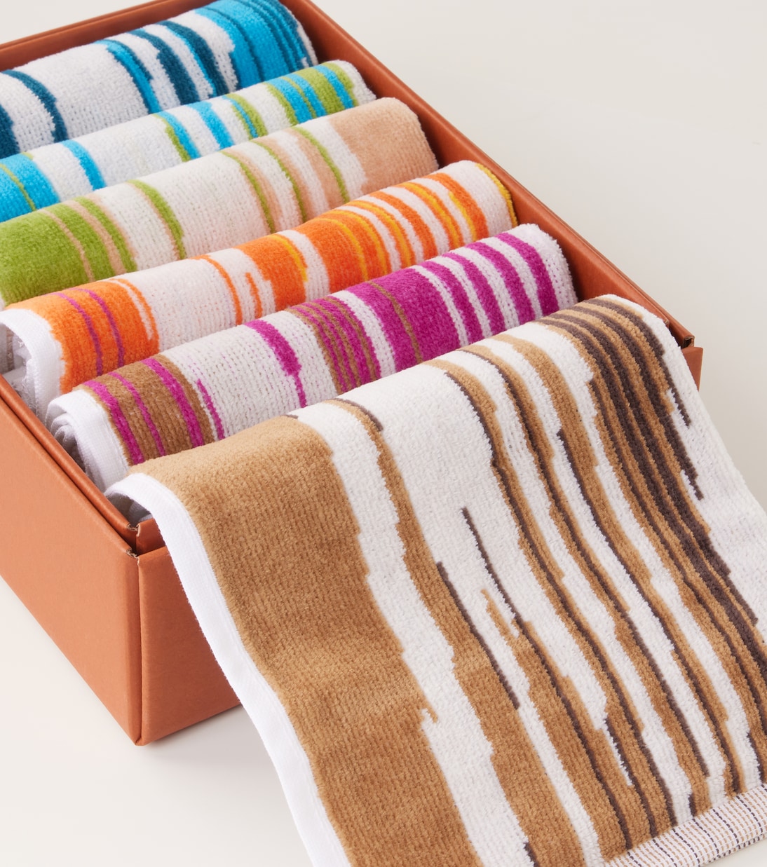 Fiammetta set of 6 cotton terry hand towels | Missoni