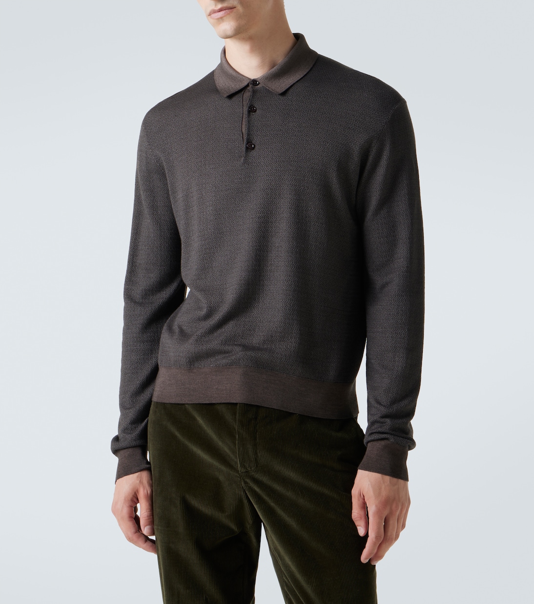 Polohemd Jacaranda aus Wolle und Seide | Loro Piana