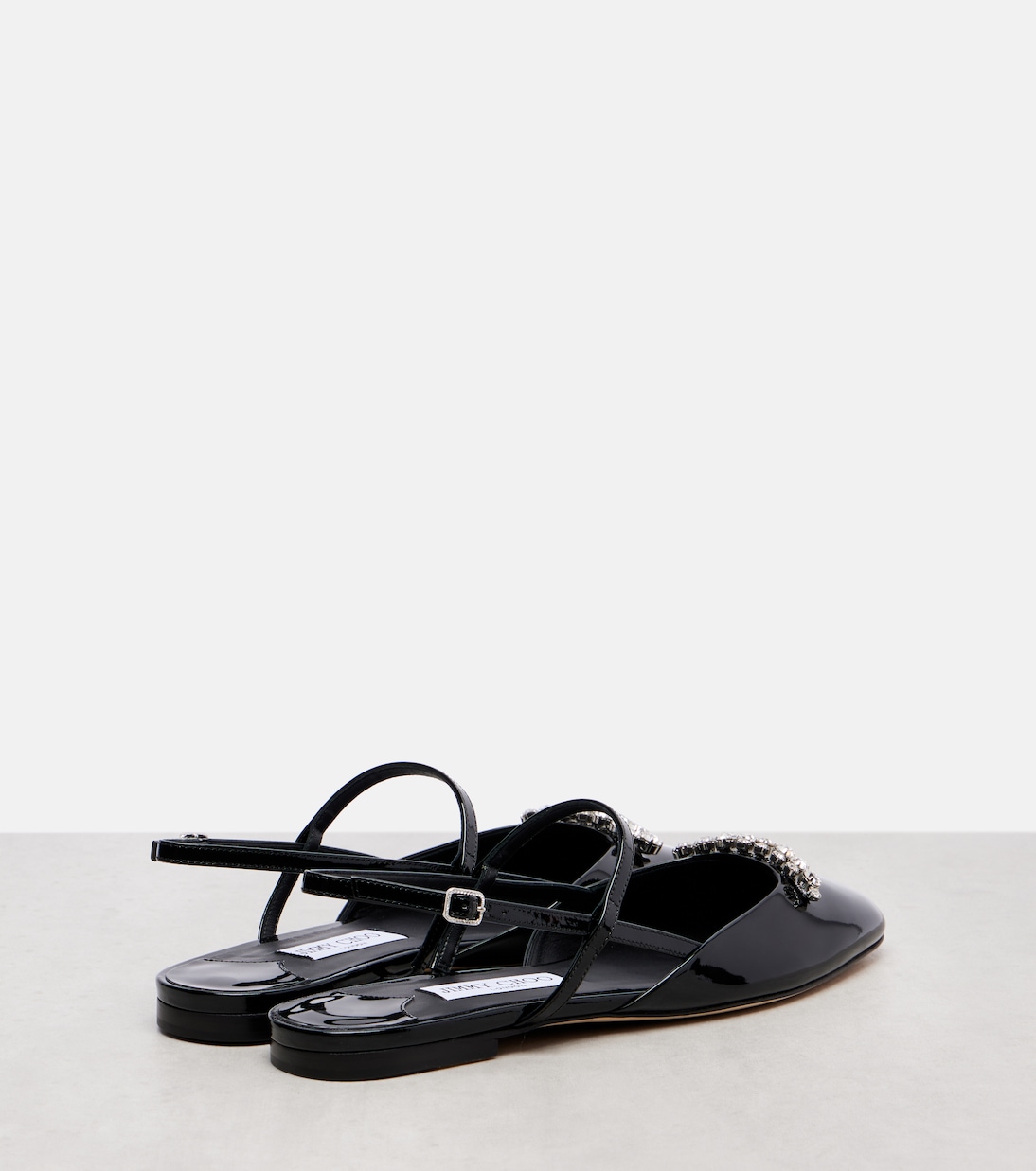 Ballerines Belinda en cuir verni à ornements | Jimmy Choo