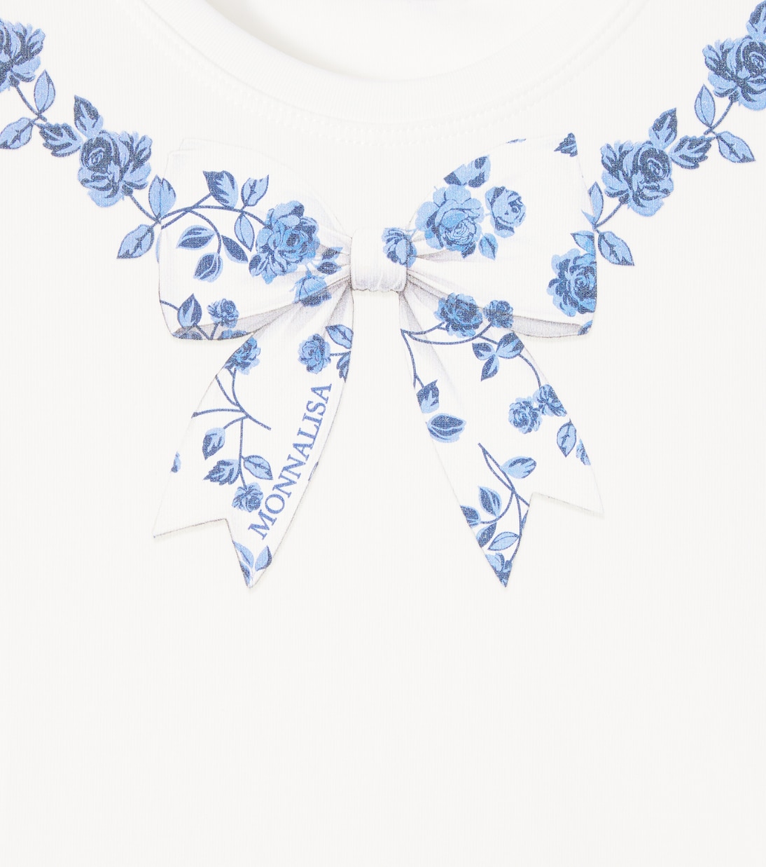 Camiseta en mezcla de algodón floral | Monnalisa