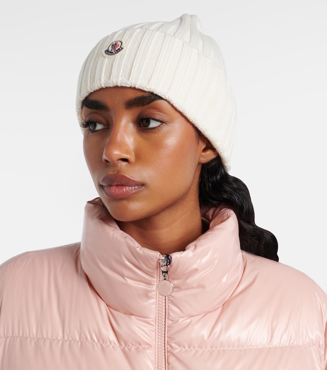 Logo virgin wool beanie | Moncler