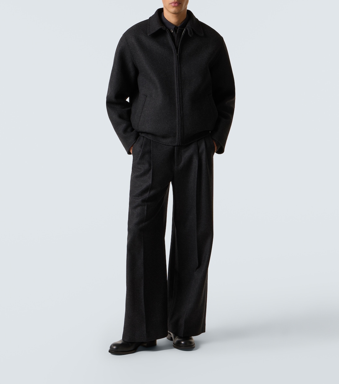 Oberyn wool and cashmere twill wide-leg pants | The Row