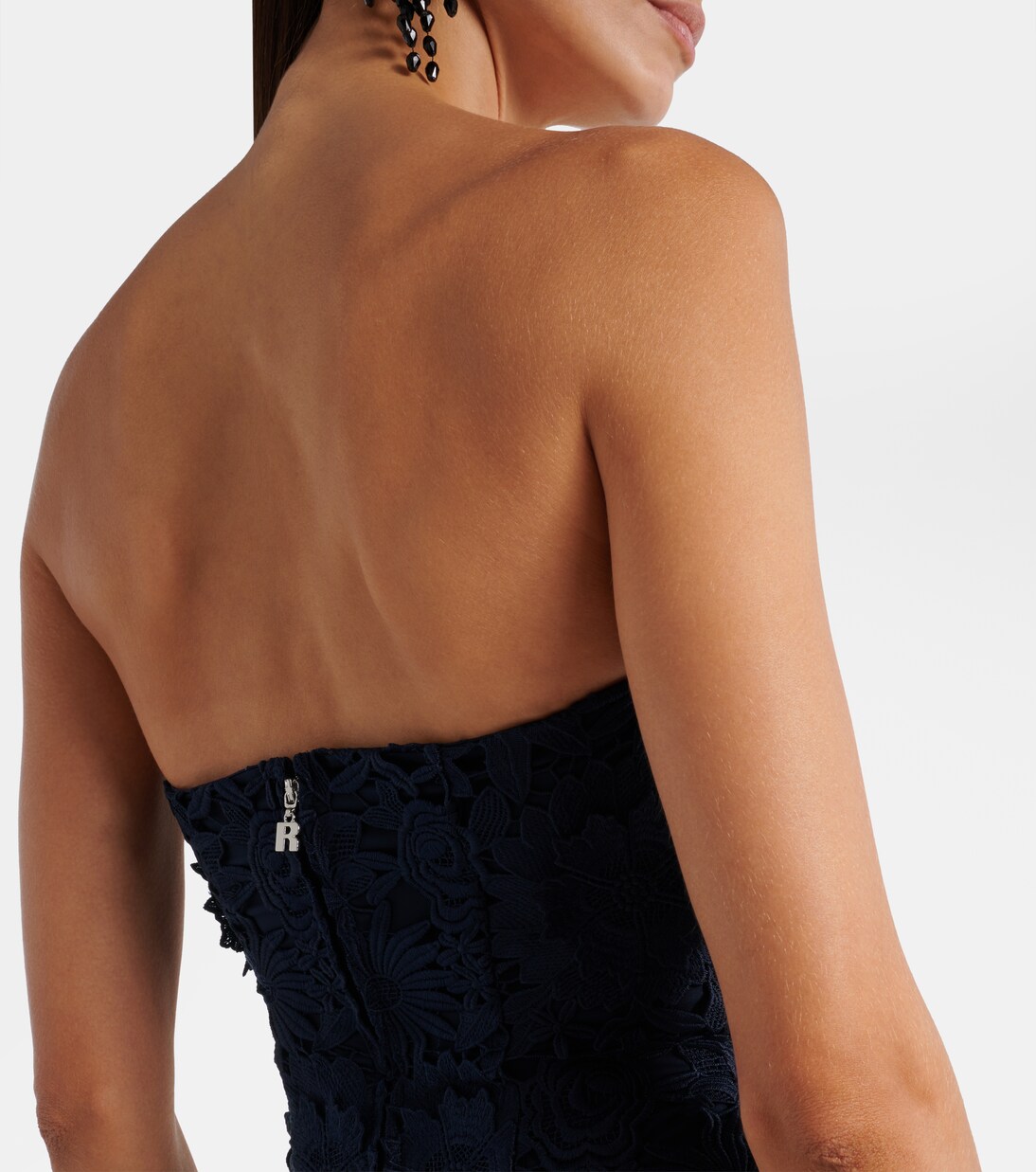 Robe midi en dentelle | Rotate