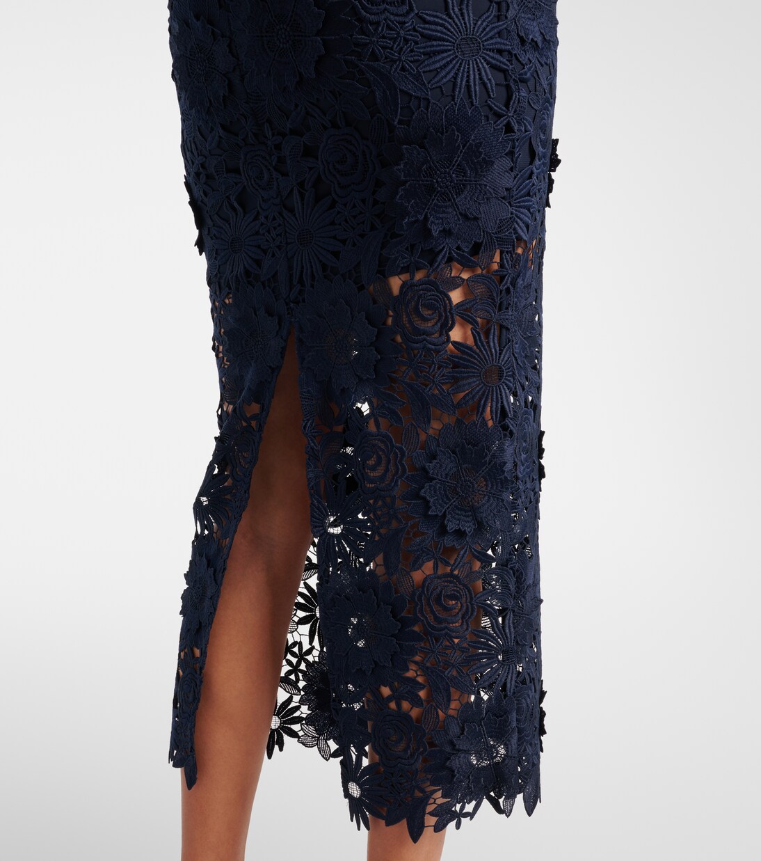 Robe midi en dentelle | Rotate