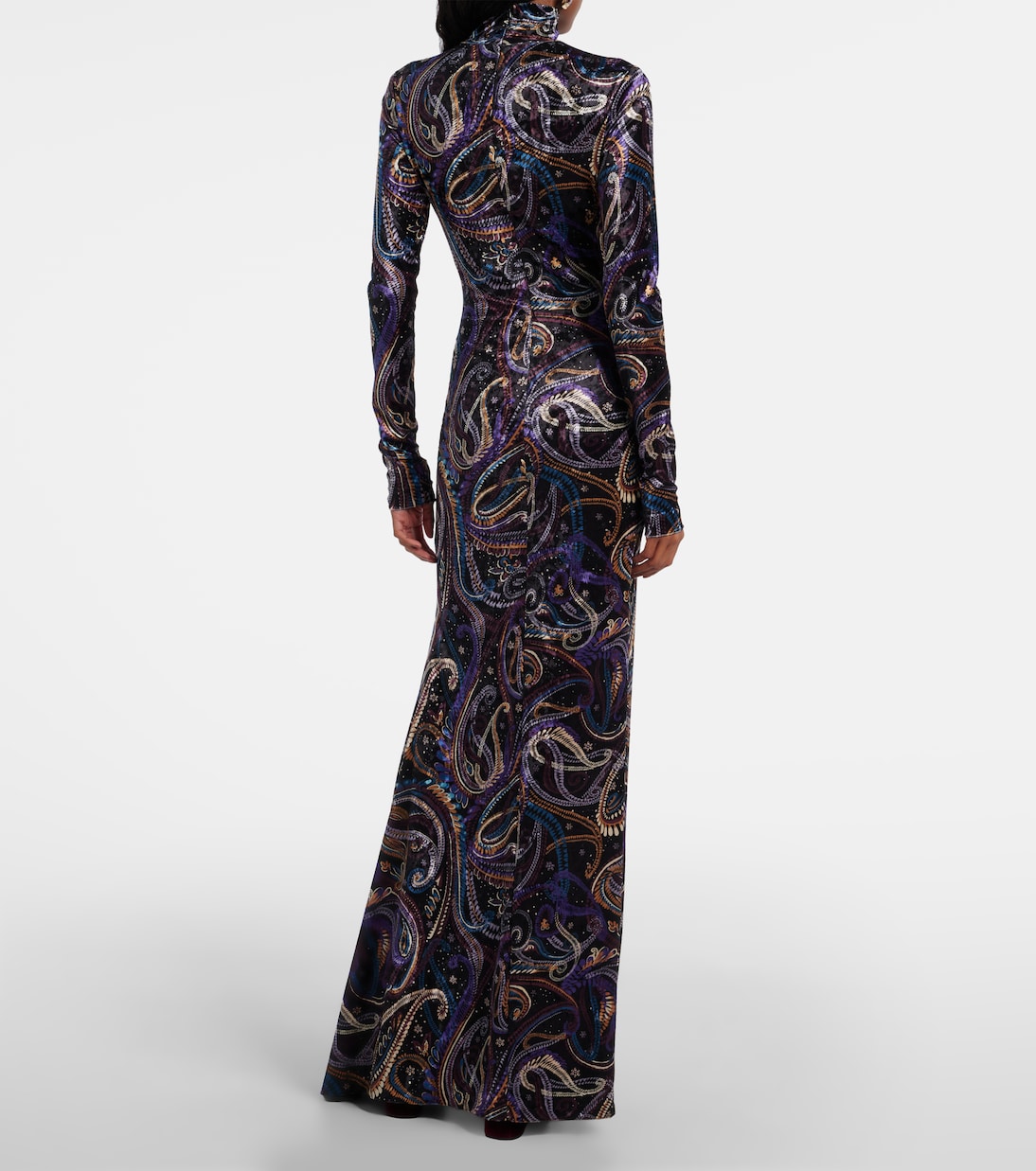 Sequined turtleneck gown | Etro