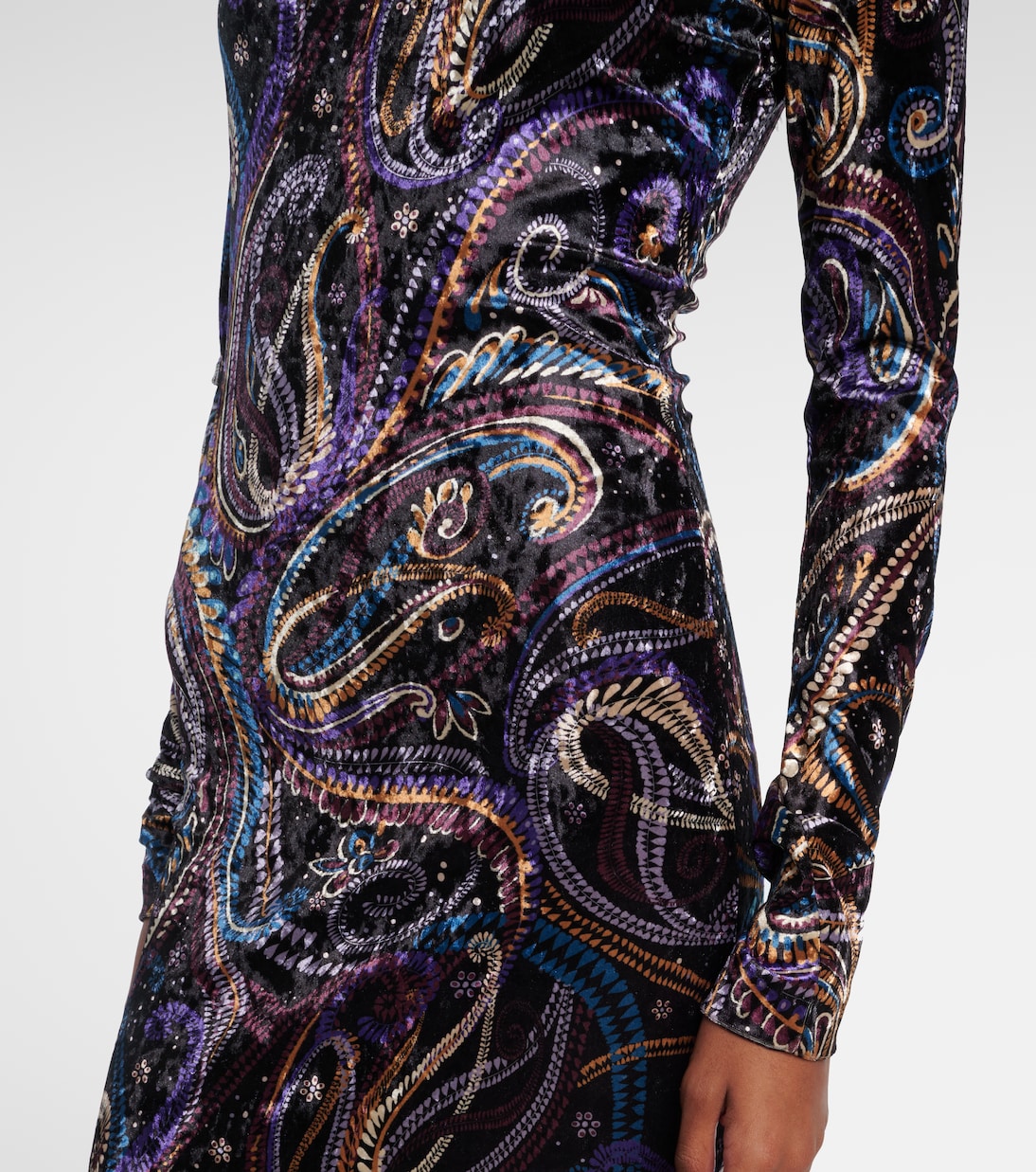 Sequined turtleneck gown | Etro