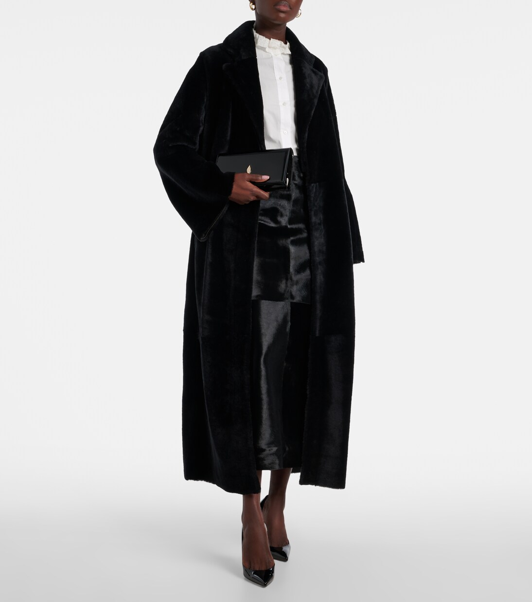 Meret shearling wrap coat | Nour Hammour