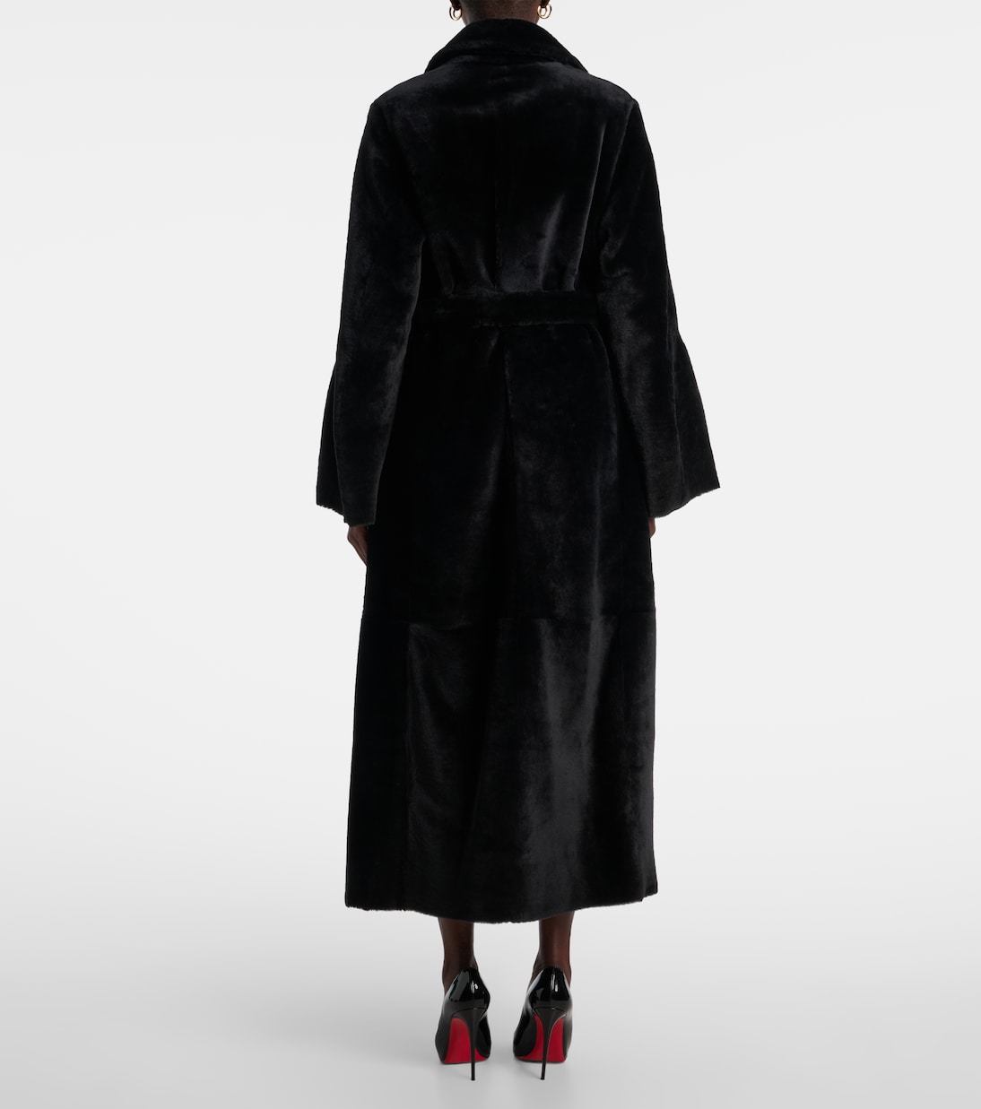 Meret shearling wrap coat | Nour Hammour