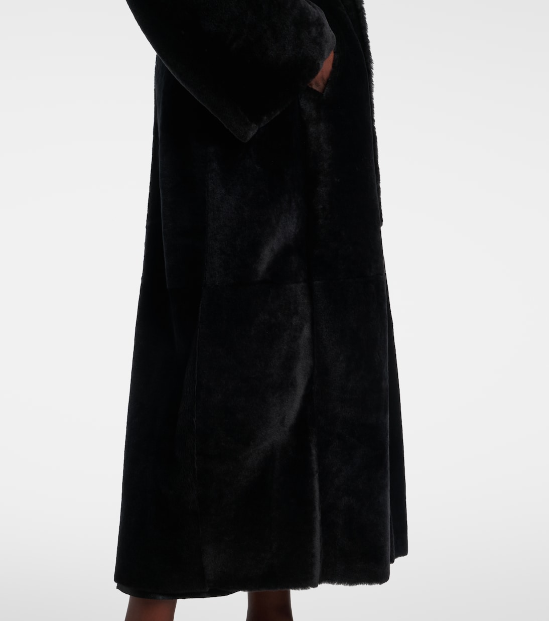 Meret shearling wrap coat | Nour Hammour