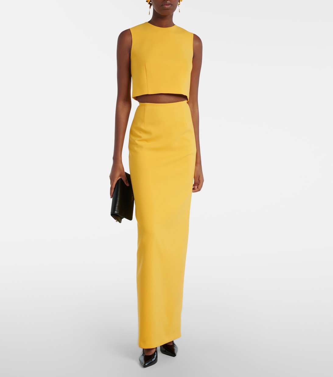Wool-blend crop top | Carolina Herrera