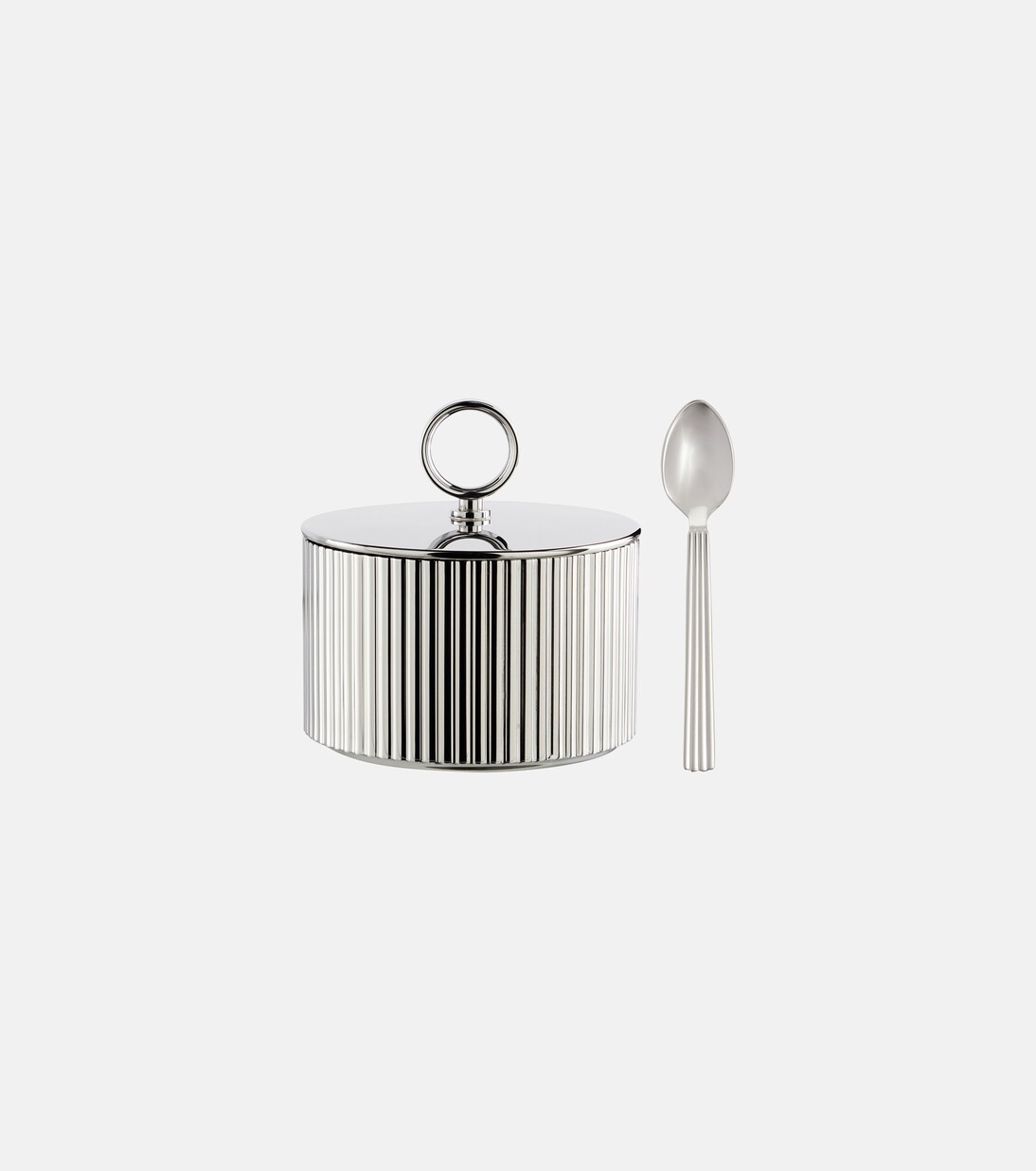 Set di zuccheriera e cucchiaio Bernadotte di Sigvard Bernadotte | Georg Jensen
