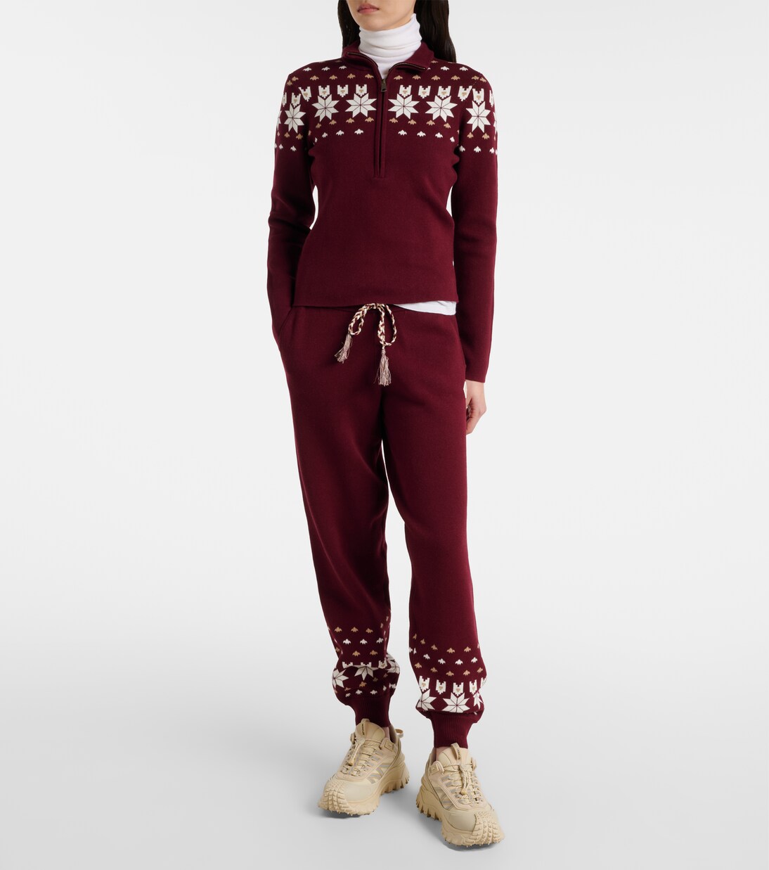 Knitted cotton-blend sweatpants | The Upside