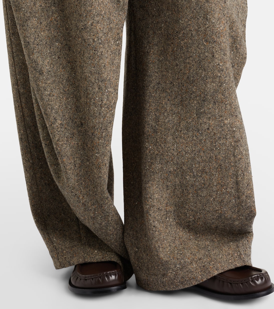 Asymmetric wool wide-leg pants | JW Anderson