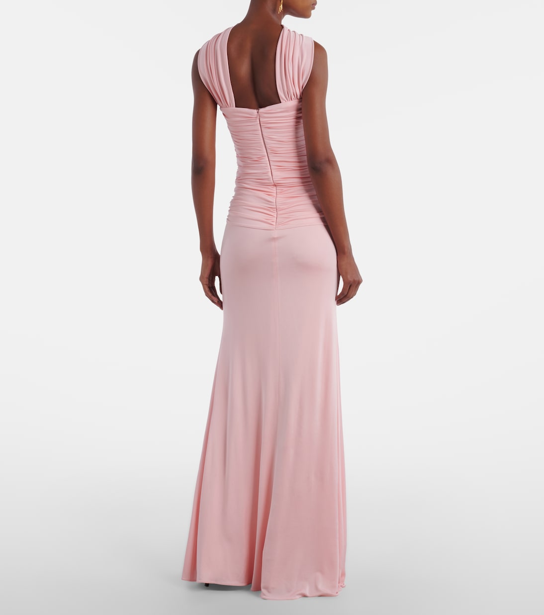 Amanda scarf-detail draped gathered gown | The New Arrivals Ilkyaz Ozel