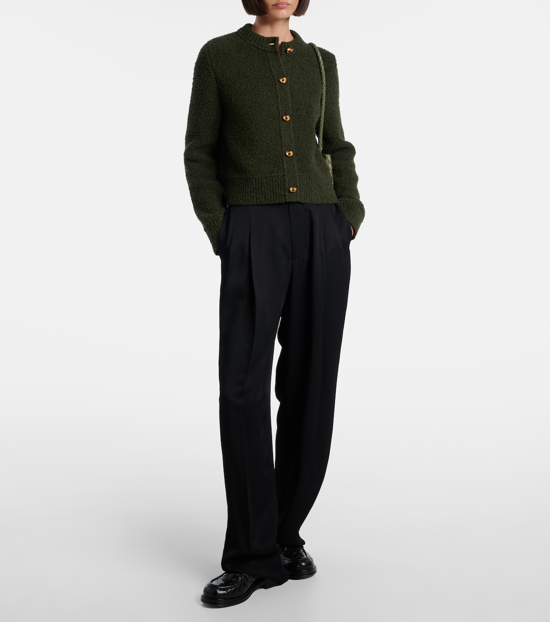 James Intrecciato leather loafers | Bottega Veneta