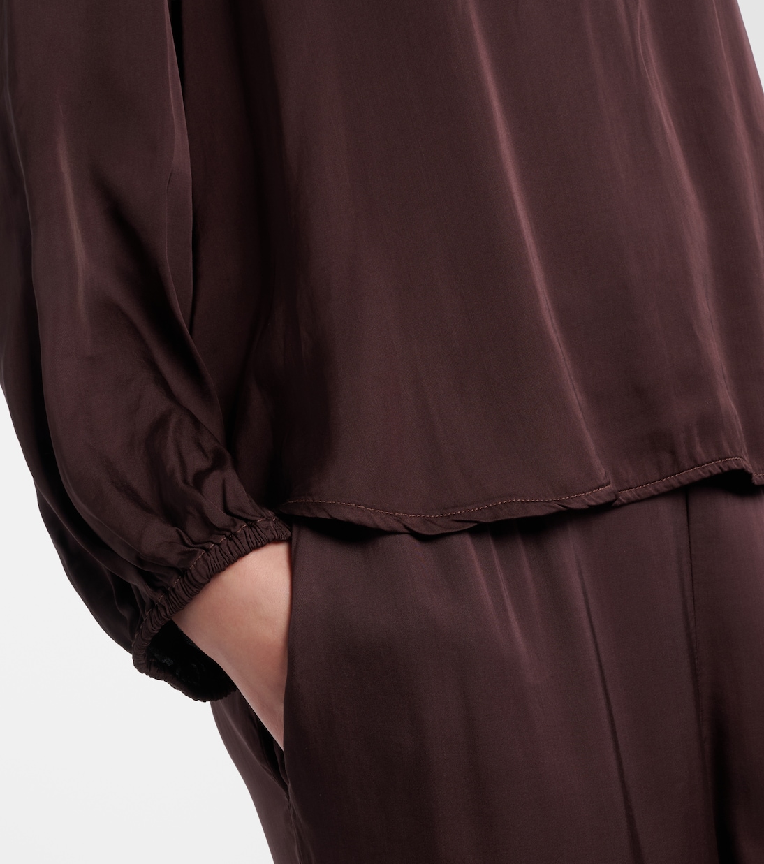 Lyla satin blouse | Velvet