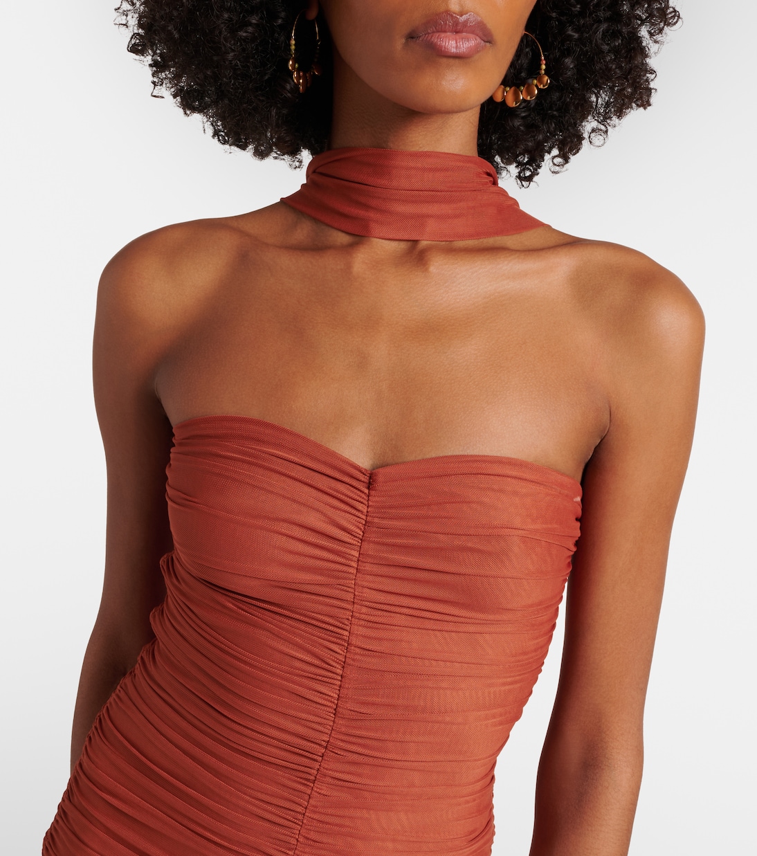 Ross ruched jersey maxi dress | Bananhot