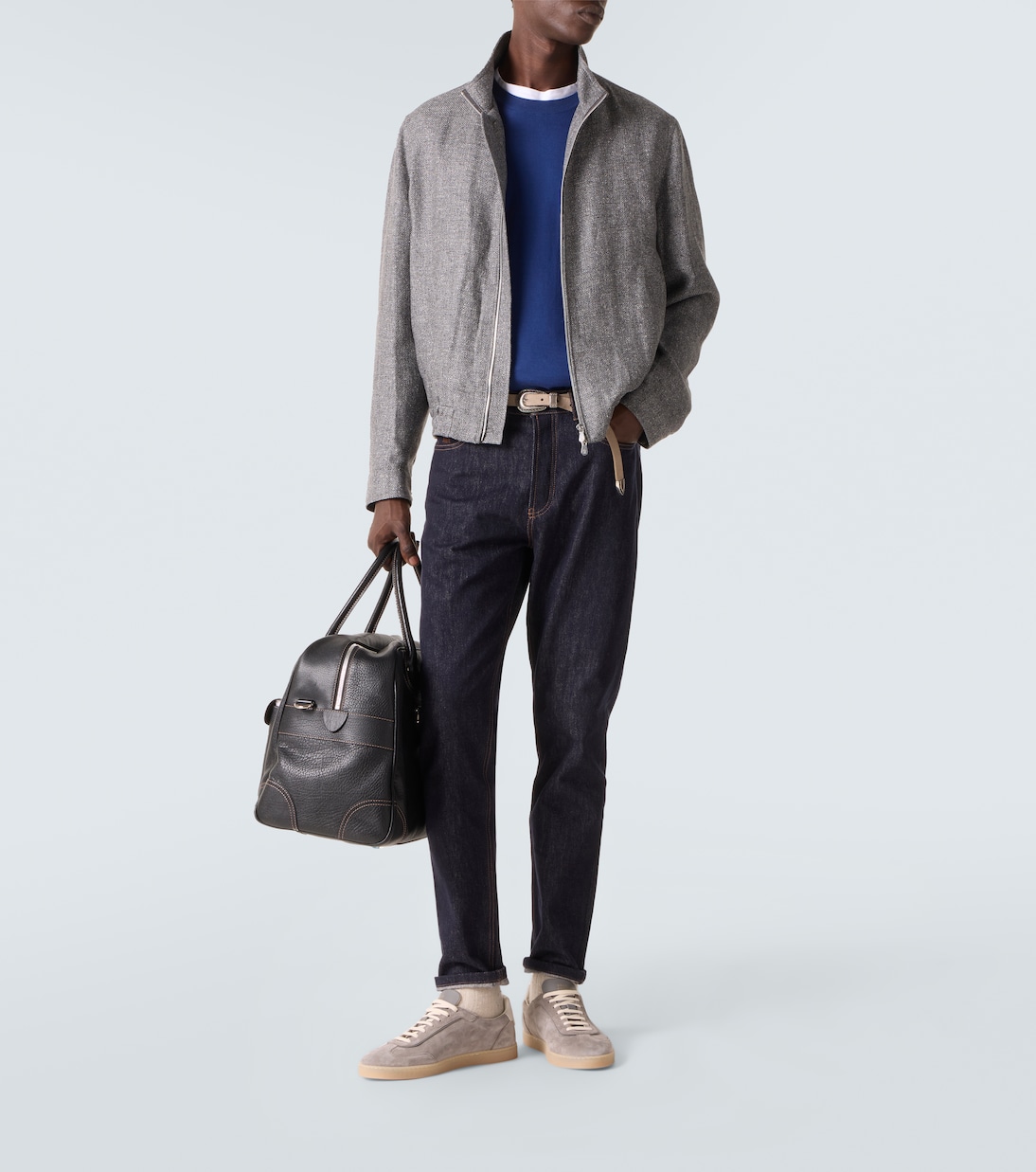 Sneakers aus Veloursleder | Brunello Cucinelli