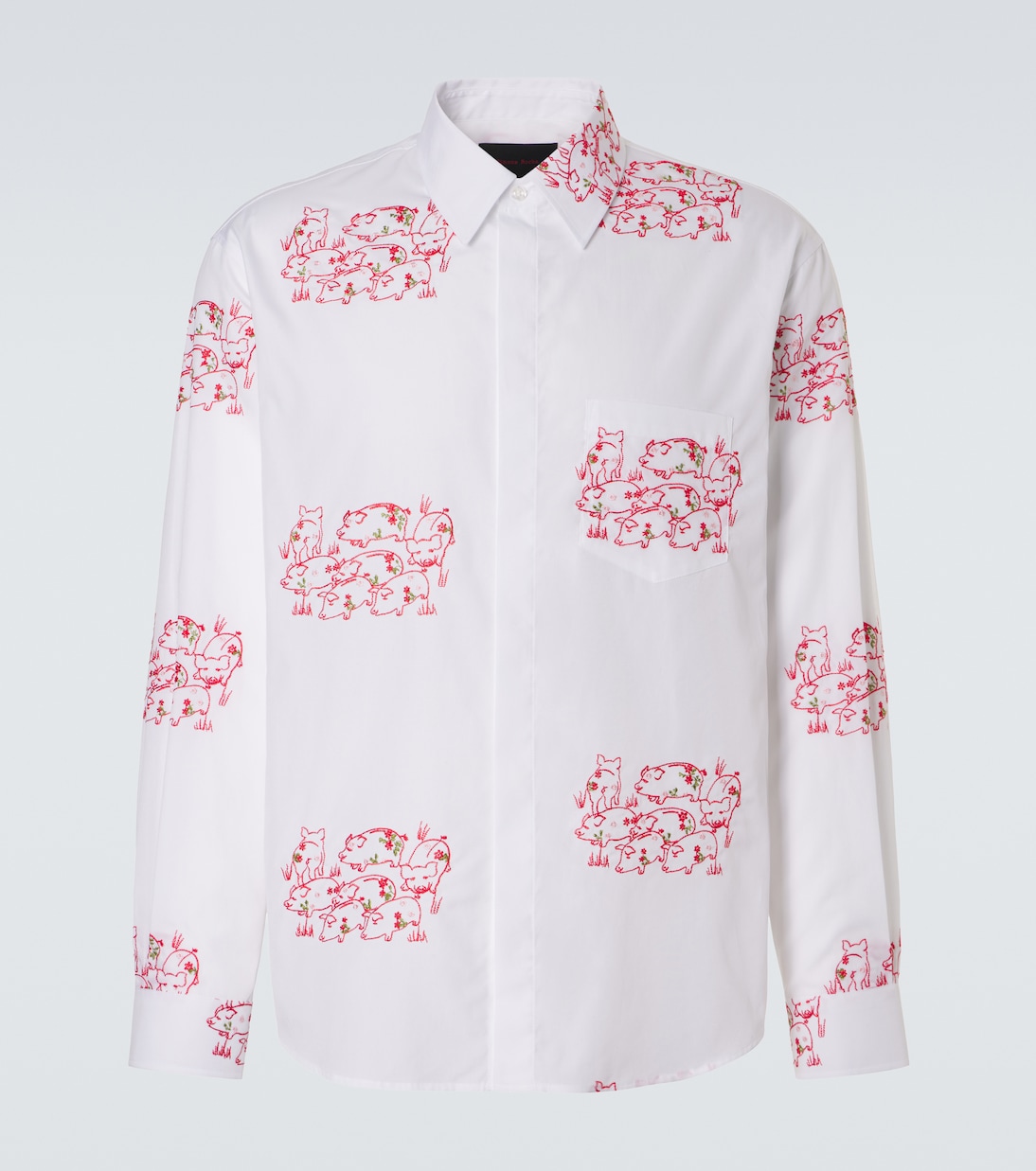 Besticktes Hemd aus Baumwollpopeline | Simone Rocha