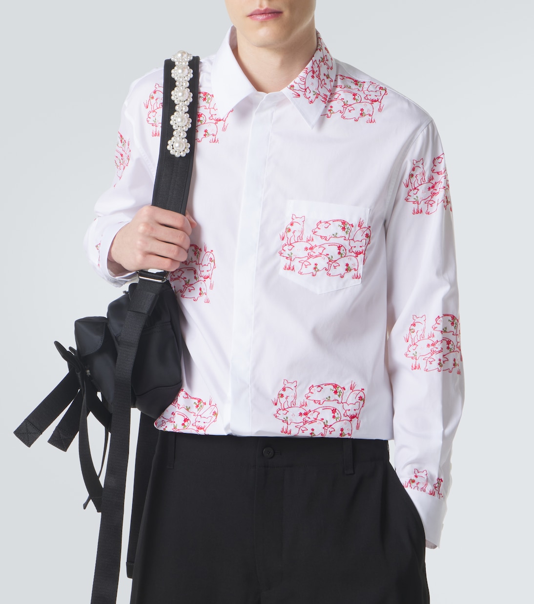 Besticktes Hemd aus Baumwollpopeline | Simone Rocha