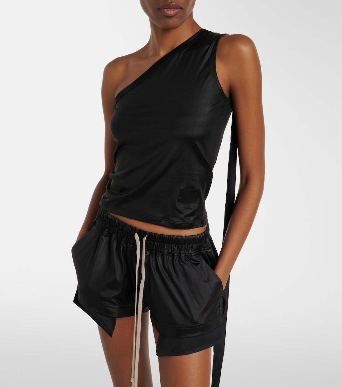 Ziggy one-shoulder jersey top | Rick Owens