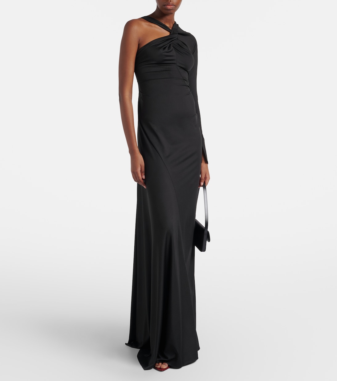 Ruched one-shoulder maxi dress | Victoria Beckham