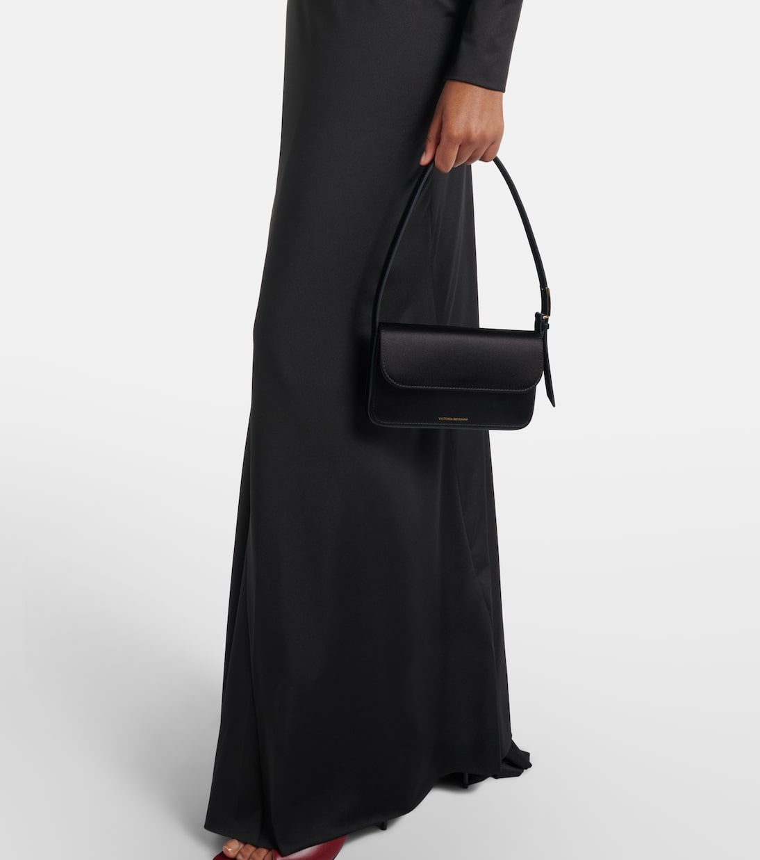 Ruched one-shoulder maxi dress | Victoria Beckham