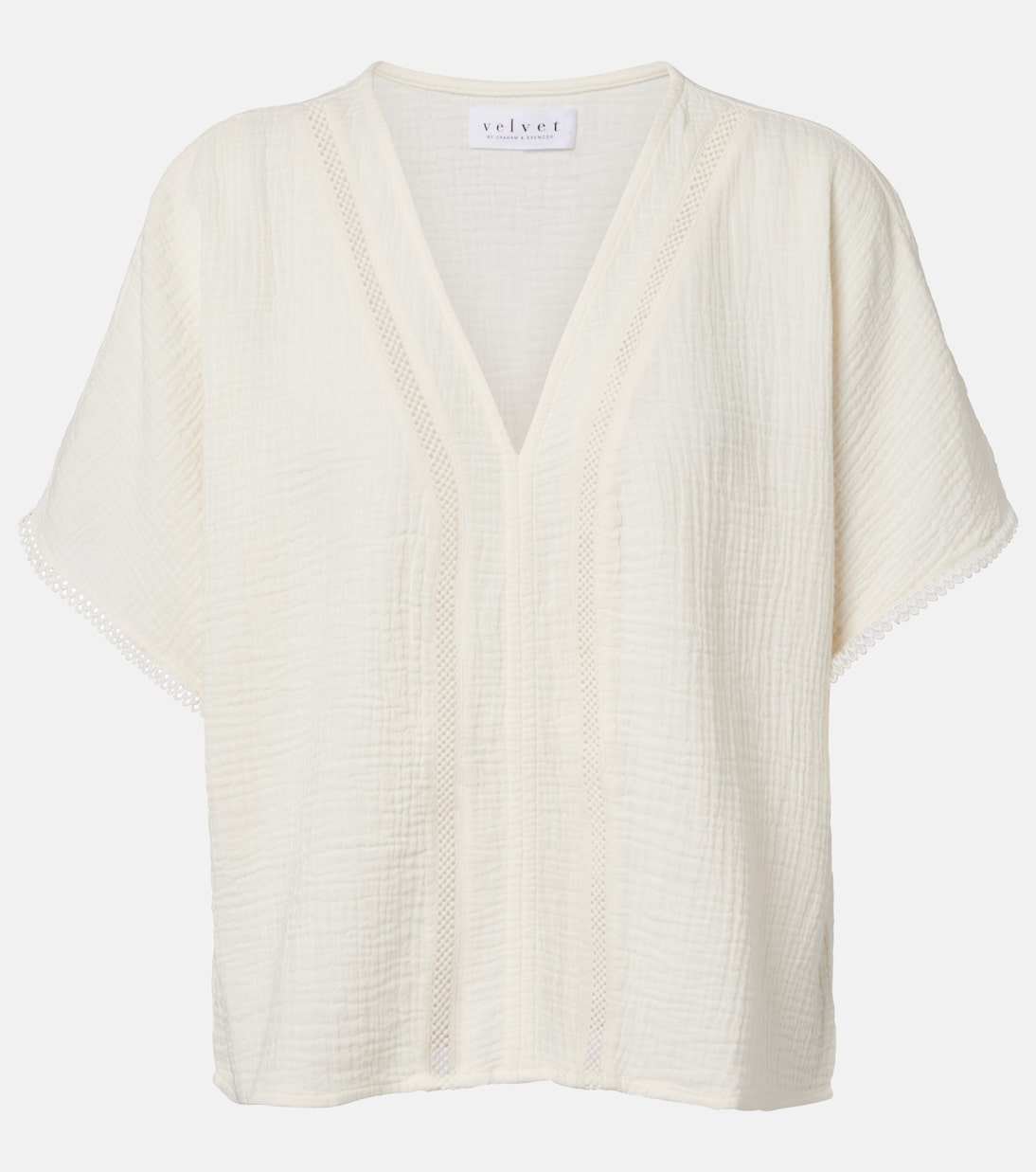 Verna cotton gauze top | Velvet