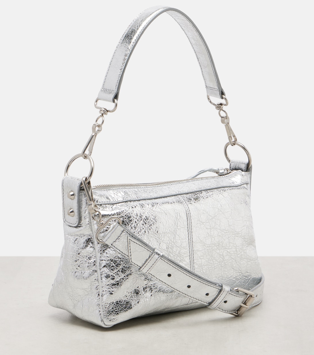 Borsa Le City Moto Mini in pelle metallizzata | Balenciaga