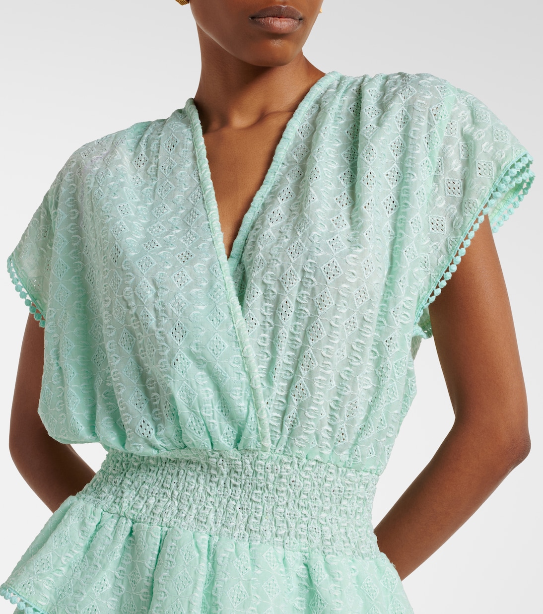 Jess embroidered cotton minidress | Melissa Odabash