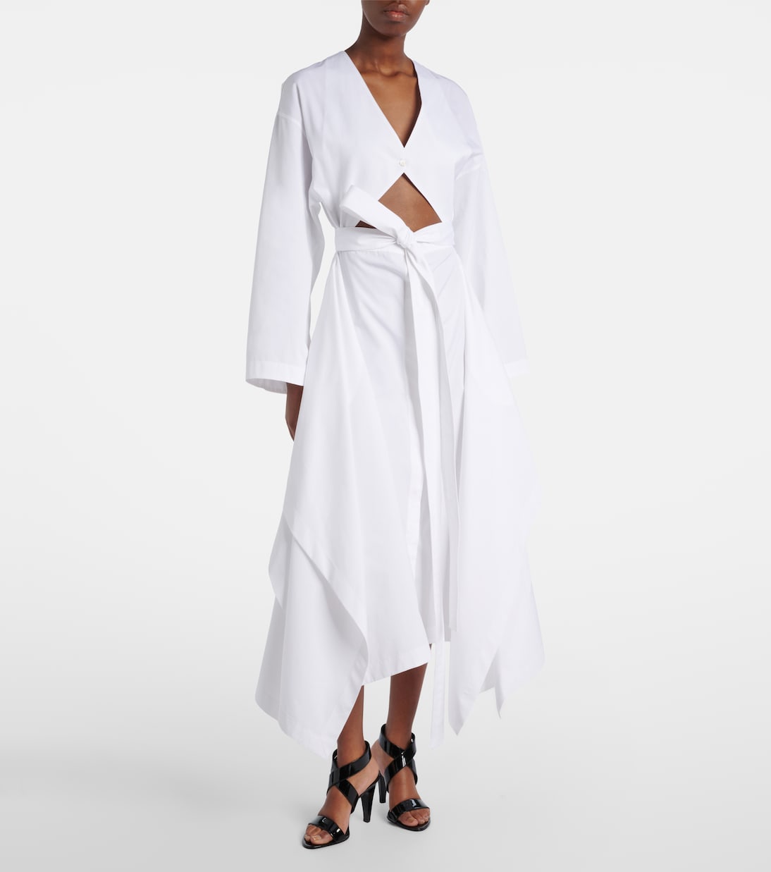 Midikleid aus Baumwollpopeline | Alaïa