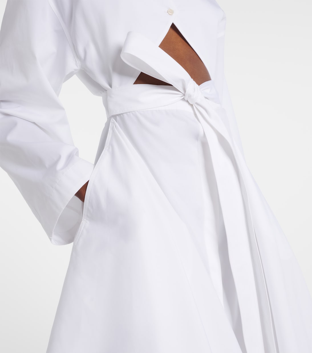 Midikleid aus Baumwollpopeline | Alaïa