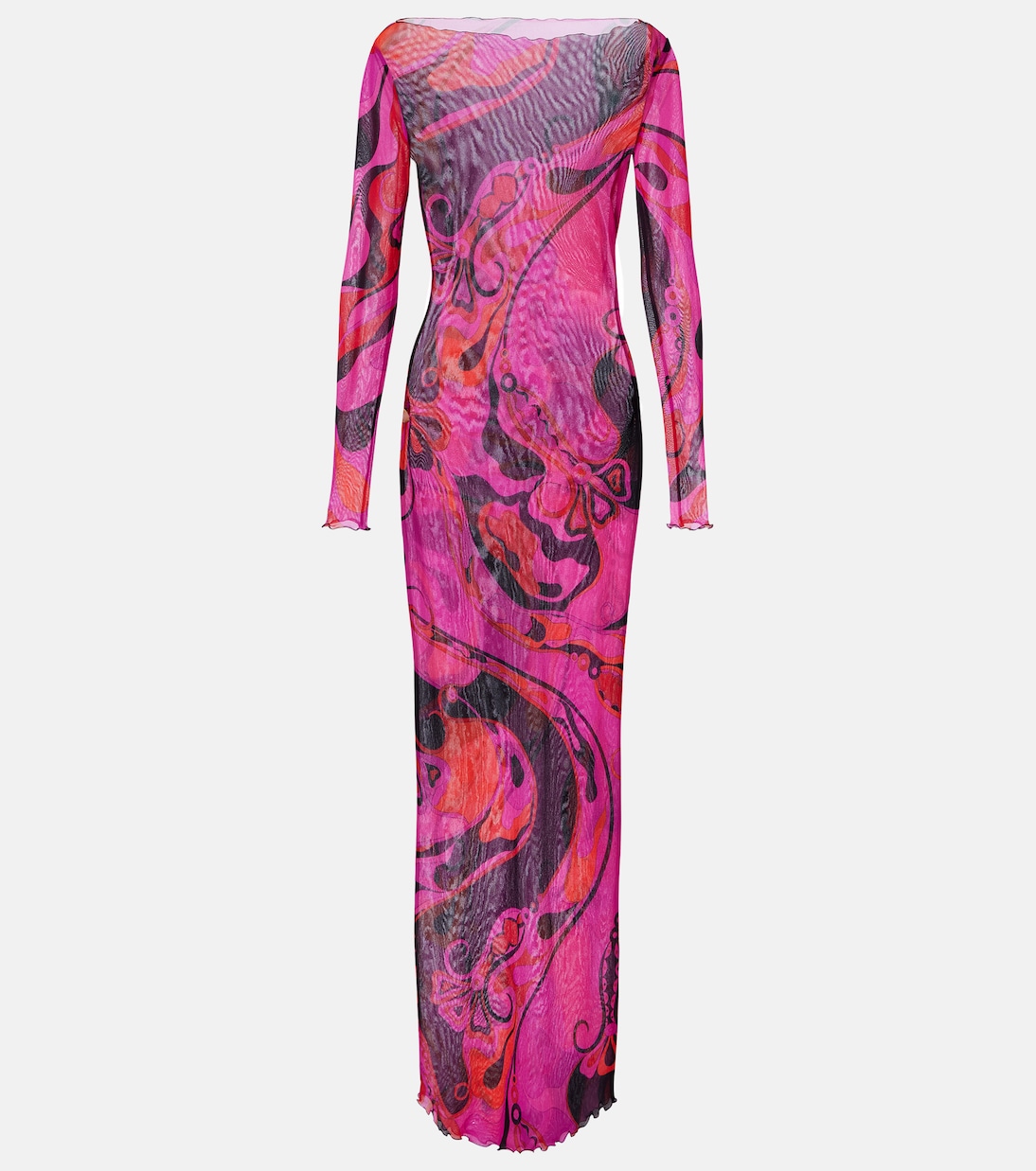 Maxikleid Orchidee aus Tüll | Pucci