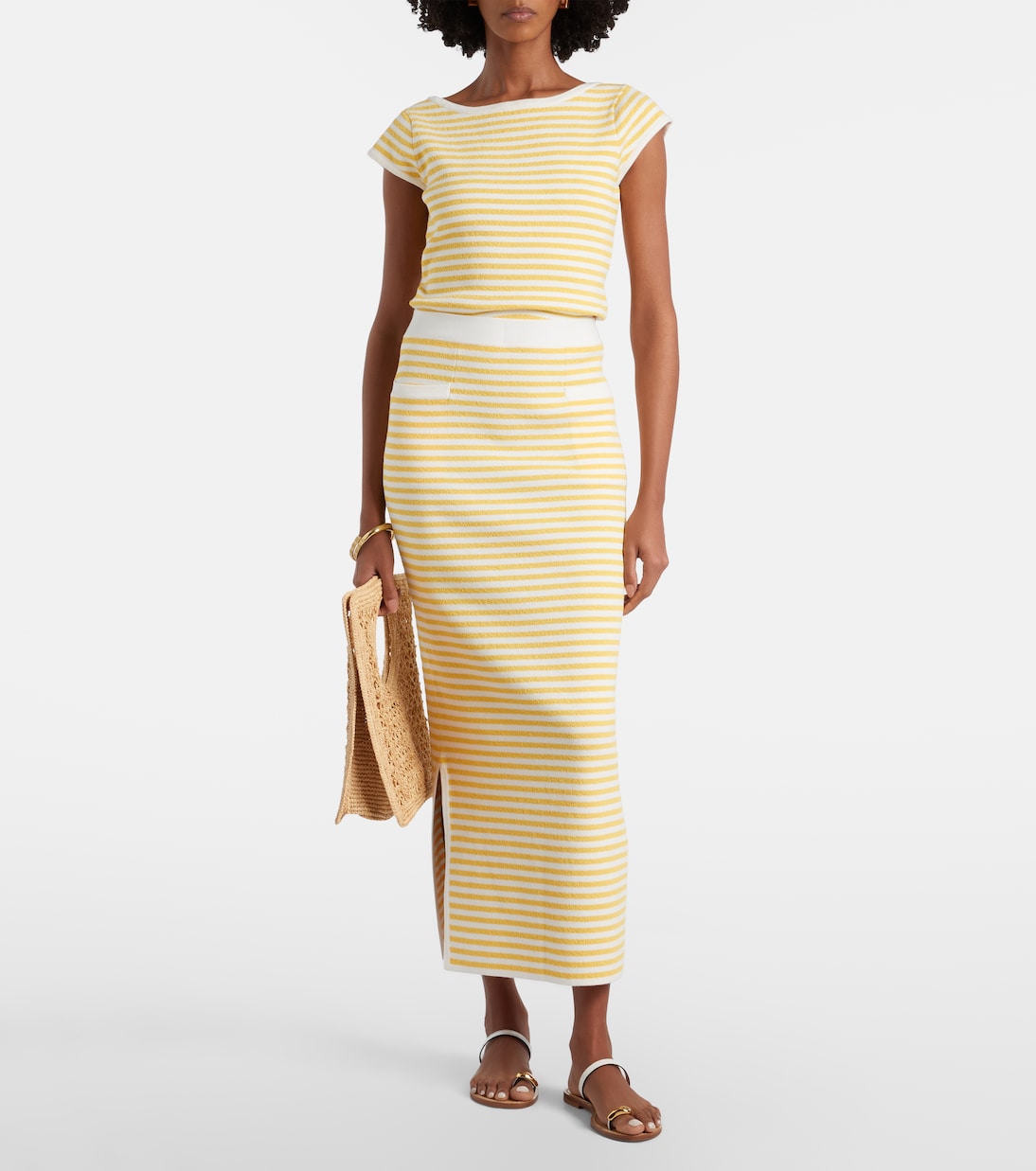 Ari striped pencil skirt | Posse