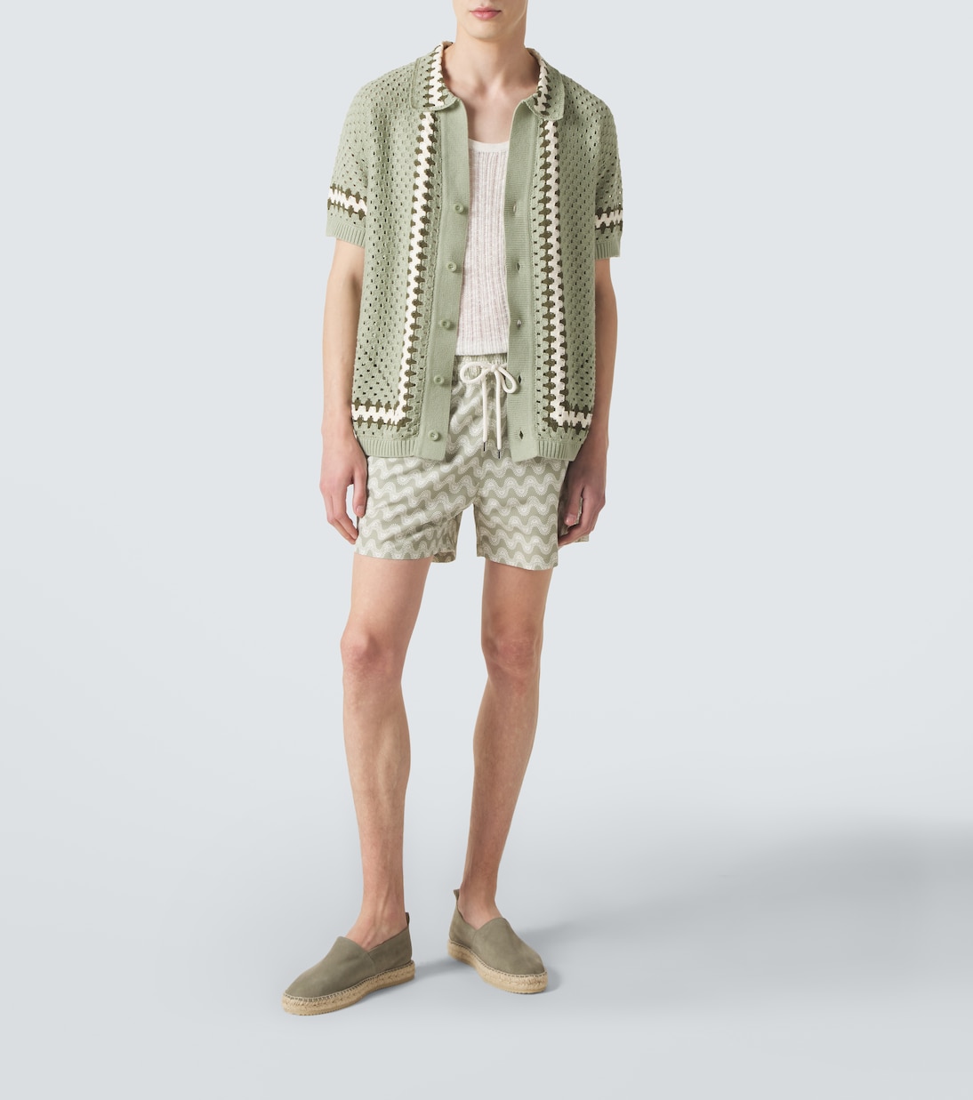 Pinto crochet cotton bowling shirt | Frescobol Carioca