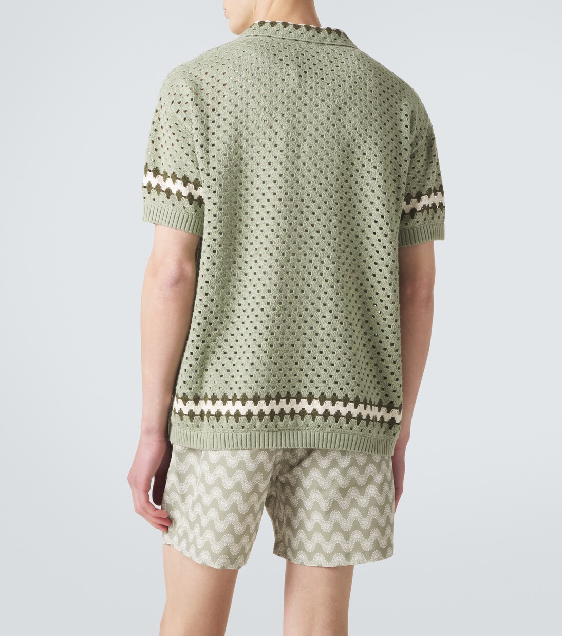 Pinto crochet cotton bowling shirt | Frescobol Carioca