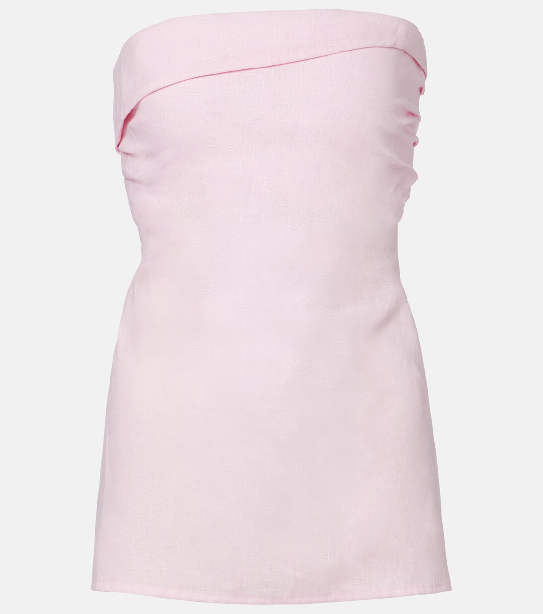 Top bustier Boe de lino fruncido | Faithfull