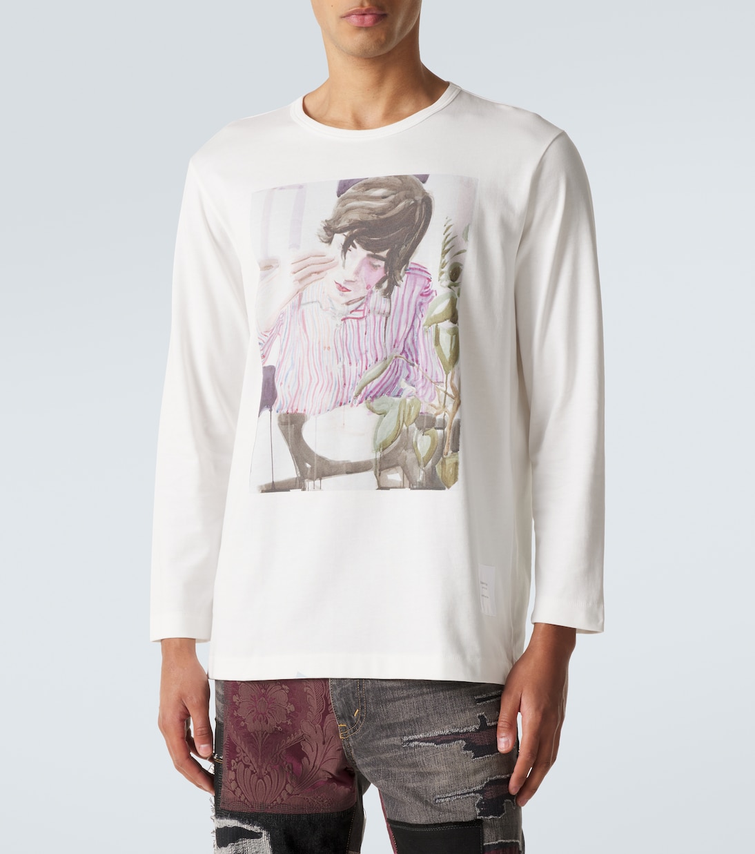 x Merz B. Schwanen cotton jersey T-shirt | Junya Watanabe