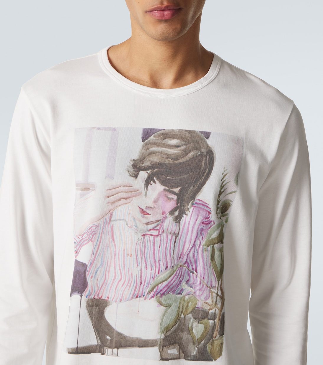 x Merz B. Schwanen cotton jersey T-shirt | Junya Watanabe