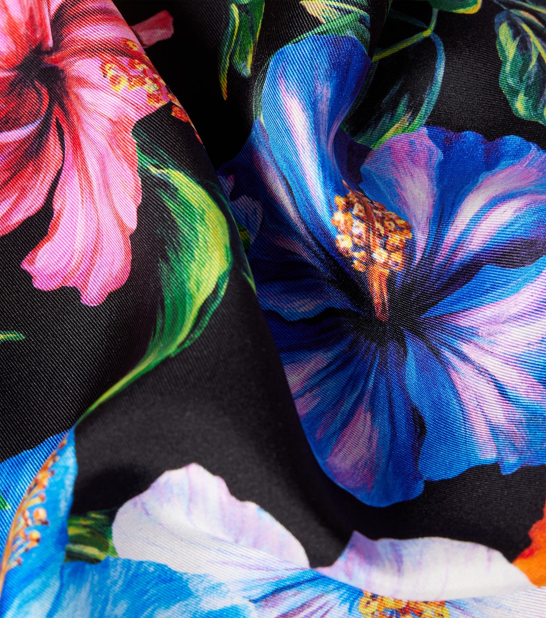 Pañuelo de sarga de seda floral | Dolce&Gabbana