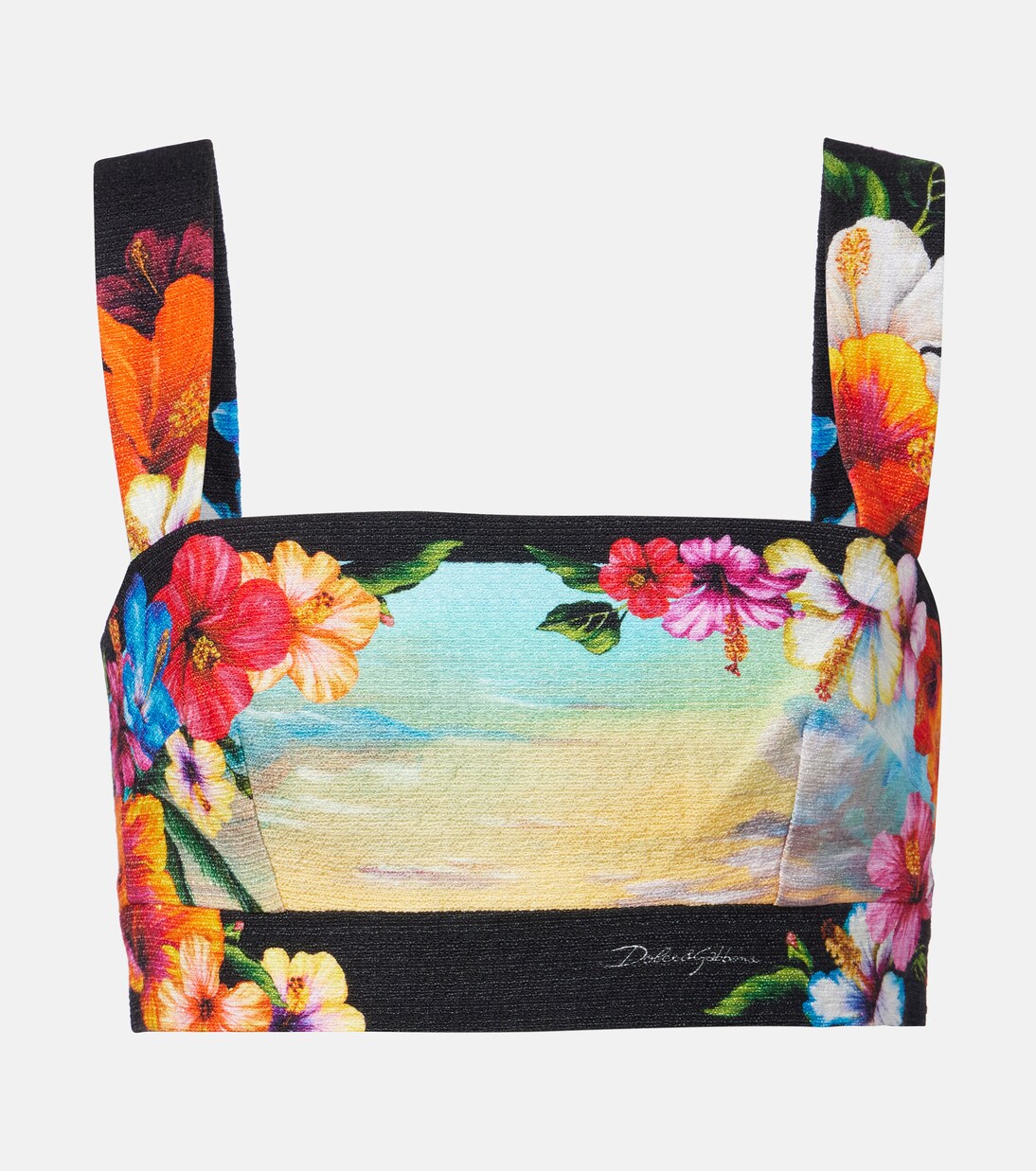 Printed crop top | Dolce&Gabbana