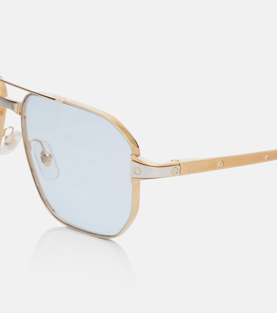Santos De Cartier aviator sunglasses | Cartier Eyewear Collection