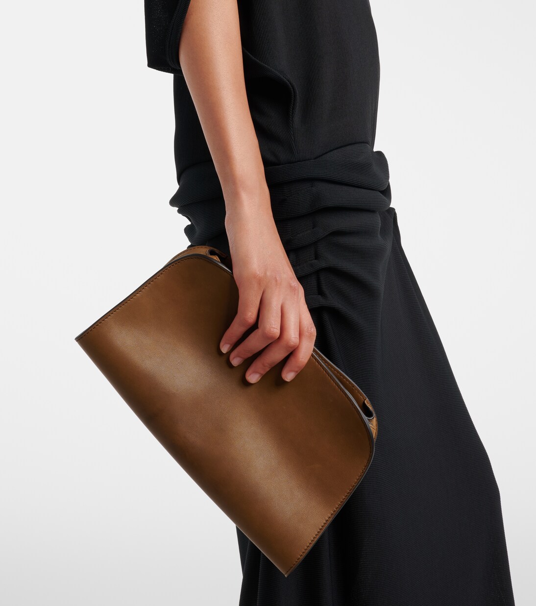 Peggy leather clutch | The Row