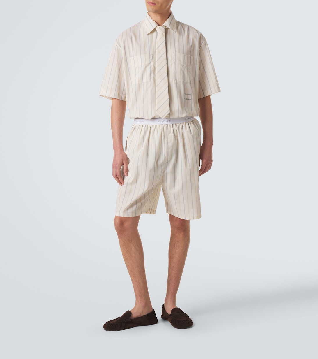 Edward striped technical shorts | Calvin Klein Collection