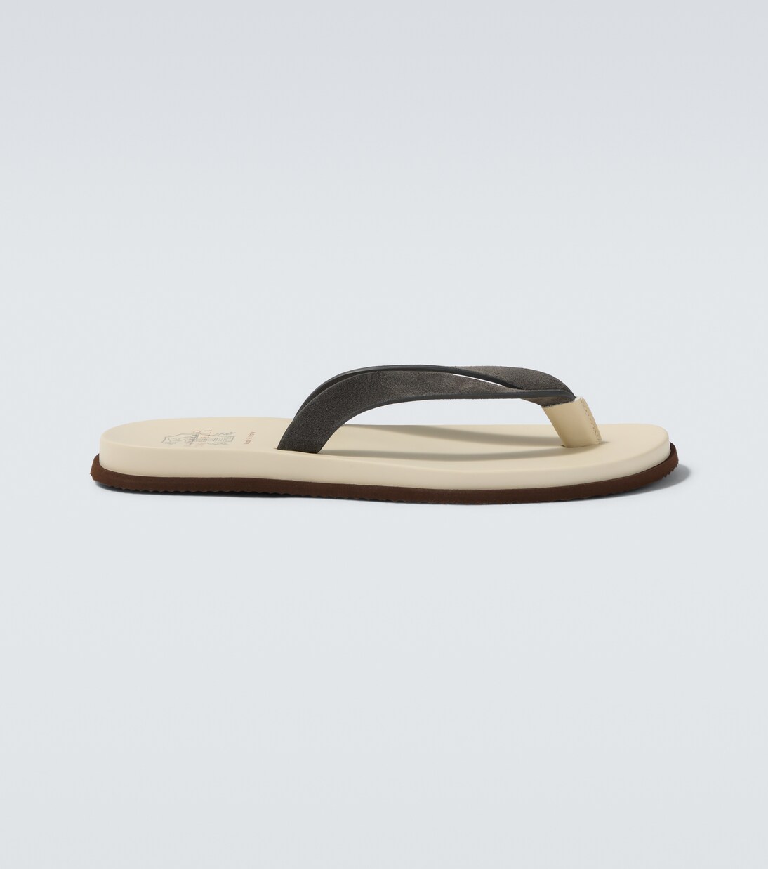 Suede thong sandals | Brunello Cucinelli